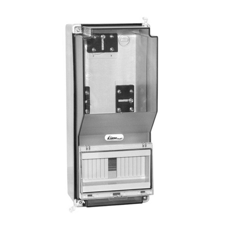 Zählergehäuse OZP-1 IP65 Zählertafel für 1Phasige Zähler geeignet E-P 38.03