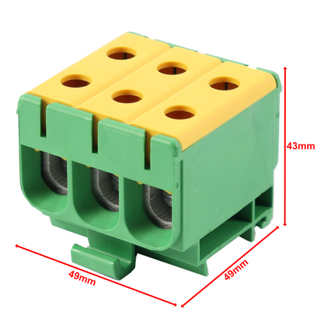 Hauptleitungsklemme Anschlussklemme ETB 50/1x3 Al/Cu Universalklemme elektroinstallation 6 Löcher  Elektro Becov