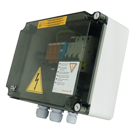 Solar Anschlusskasten AC Überspannungsschutz Weidmüller T1/T2 1x Siemens B16 3P Doktorvolt DV-7884-FOT