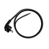 Anschlusskabel 3m mit Winkelstecker Uni-Schuko 250V 16A 3x1,5 mm² OMY PP-50 Schwarz W-97182