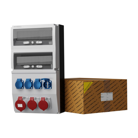 Stromverteiler eXT 32A 2x16A 4x230V Baustromverteiler Doktorvolt DV-2285-D