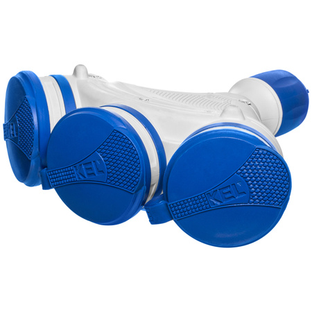 Dreifach-Steckdose Schuko IP44 3×2P+E 16A Grau-Blau 250V GN-X3/44S EXTREM W-01165