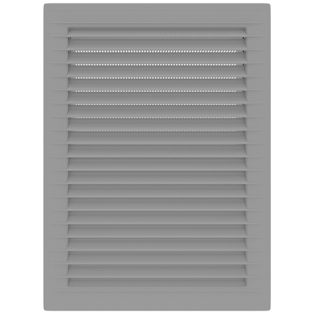 Schräggitter mit Insektenschutznetz rechteckig 21cm x 14cm grau AirRoxy 02 02-342