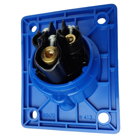 PCE Einbausteckdose schräg 16A 3P 230V 6h Anbausteckdose blau IP44 TWIST 413-6