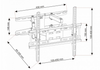 TV-Halterung für 23-60" LED/LCD 45kg vertikal/horizontal UX150 ART