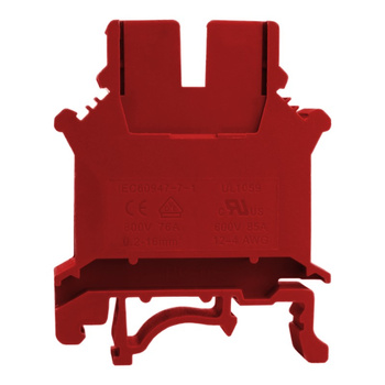 Reihenklemme 16mm2 Schraubklemme Rot VDE UL PC16-01P-16-00A(H)