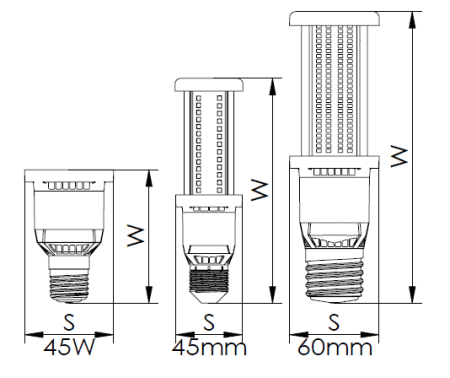 LED-Lampe Doktorvolt Birne 125W E40 6000K Intelligente Industriebeleuchtung DV-4890-HB125E40860C