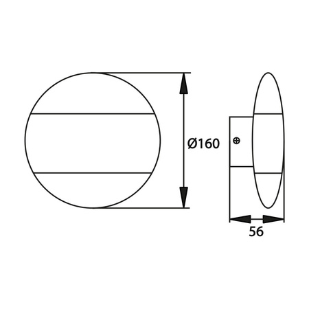 Fassadenlampe Wandleuchte Außen 10W 4000K IP65 VALANT Bemko C25-EL1-O-010GR-4K