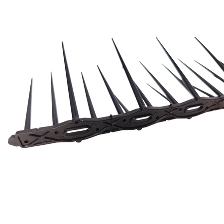 Vogelschreck Kunststoff Spikes Vogelabwehr dunkelgrau Taubenabwehr Balkon DV-318_CS
