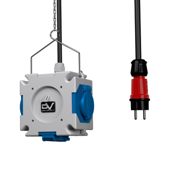 Energiewürfel Stromverteiler mDV 3x230V mit 1,5m Kabel Doktorvolt 2671