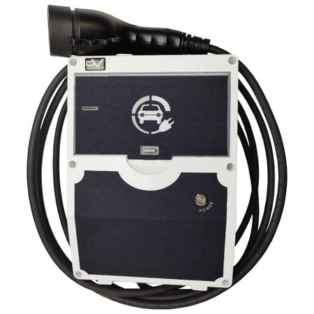 Doktorvolt WALLBOX Ladegerät Home Ladestation 11 kW mit Typ 2 Ladekabel 5 Meter für Elektro- und Hybridfahrzeuge DV-9970-EV