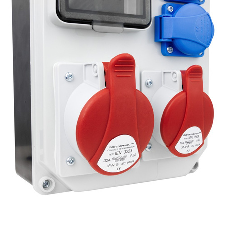 Stromverteiler HL 32A 16A 2x230V Baustromverteiler Doktorvolt DV-5347-D