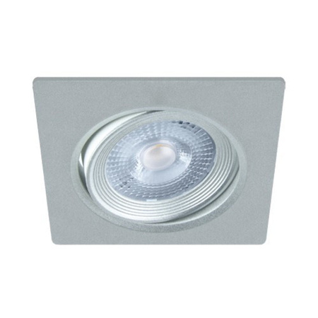 Verstellbare Deckenleuchte quadratisch MONI LED D 5W 4000K Einbau-Hängeleuchte silber 03860
