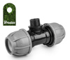 T-Stück für PE Rohr 32mm / AG 1" PN10 Verbinder BRADAS DSRA10T32M1
