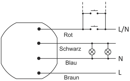Stromstoßschalter Bistabile Relais Zeischalter Timer F&F BIS-403