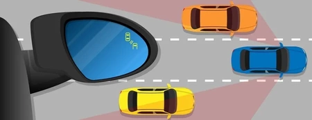 Außenspiegel Spiegelglas Rechts für OPEL ASTRA K 2015-2021 Beifahrerseite mit Totwinkelassistent 315788126043
