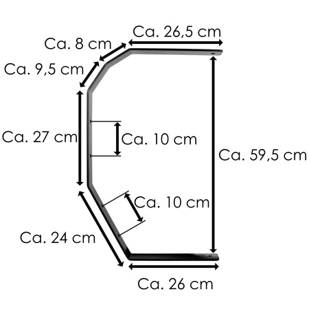 Halter Wandhalter HC 20-45 für Reventon Heizgeräten 5093