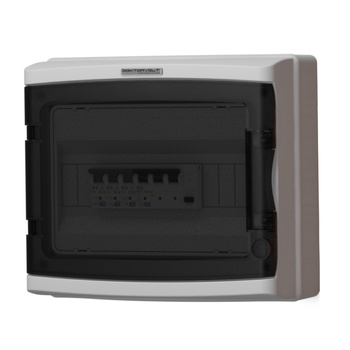 Feuchtraumverteiler bestückt HI-S/FI 40A 30mA 3xB16A 1P IP65 Doktorvolt DV-2919-HI