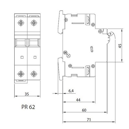 Leitungsschutzschalter B10A 2-Polig 10kA VDE Sicherung Automat LS-Schalter SEZ 0099127