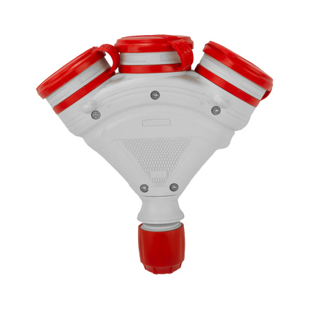 Dreifach Steckdose Kupplung 3x2P+Z 16A 250V IP54 hermetisch Steckverbinder 3680W W-01155