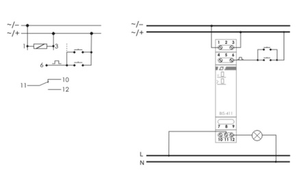 Bistabiles Relais 24V 16A AC/DC F&F BIS-411-24V