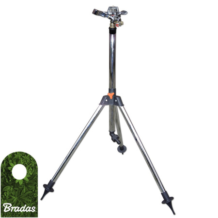 90cm Teleskop Metall Impulsregner Rasensprenger Kreisregner Gartenregner Sprinkler BRADAS CH-2302/90