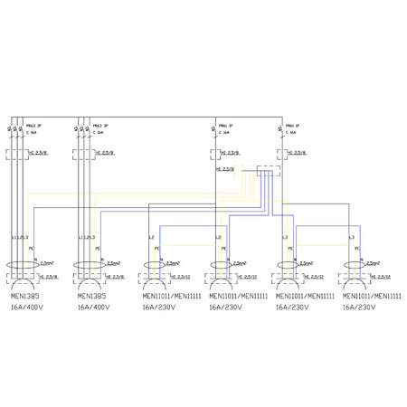 Stromverteiler TD-S 2x16A 4x230V Baustromverteiler Doktorvolt DV-2008-D