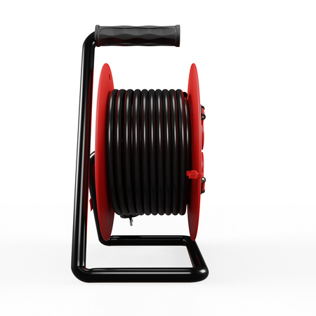 Kabeltrommel 30m 4× 230 V Schuko 3×2,5 H05RR-F Professional Line W-98686