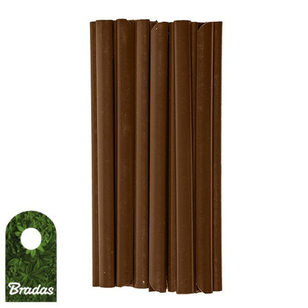 20 Stk. Befestigungsclips für Zaunblende braun Bradas TOBK1920BR