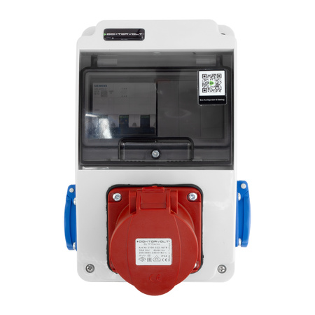 Baustromverteiler XS 16A 2x230V Leitungsschutzschalter SIEMENS  Stromverteiler IP44 Doktorvolt  DV-6081-D