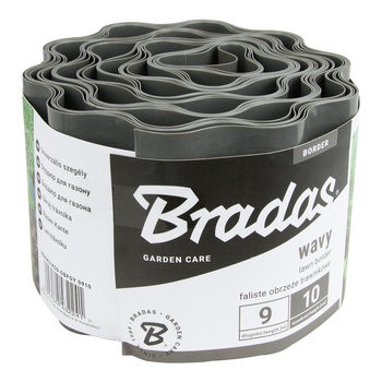 Rasenkante Beeteinfassung 9m/10cm grau BRADAS OBFGY 0910