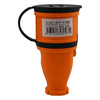 Gummikupplung 16A 230V 2P+E Steckdose Kupplung orange 3101-304-2300