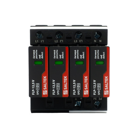Überspannungsableiter t1+t2 12,5kA FLP-12,5 V/4 bis 350V DC für Hutschiene Überspannungsschutz Blitzschutz für Niederspannung A03429