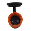 Gummikupplung 16A 230V 2P+E Steckdose Kupplung orange 3101-304-2300