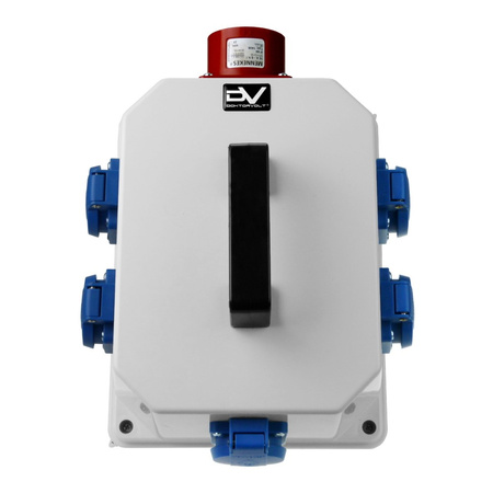 Stromverteiler BAU 5x230V mit 16A Anbaustecker Doktorvolt DV-6138-D