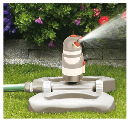 2-Funktion Kreisregner 320m² Sprinkler Rasensprenger Impulsregner WHITE LINE Bradas WL-Z12