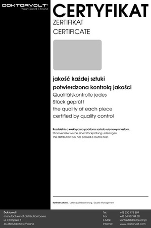 Stromverteiler ECO-S/FI 1x32A 1x16A 2x230V SKH 5x4mm2 Doktorvolt DV-9757-D