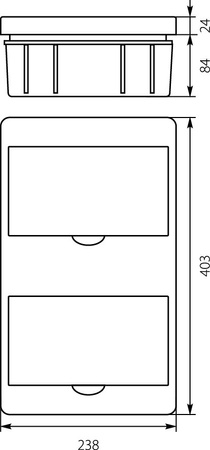 Verteilerkasten Unterverteilung Sicherungskasten Rp 16 Module UP E-P 8.4