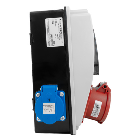 Wandverteiler XS-S 16A 2x230V IP44 Stromverteiler Komplett Verdrahtet Doktorvolt DV-5107-D