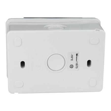 Aufputzdose mit Betätigungsklappe Moduldosen 124x80x76 mm IP55 M-L 1573