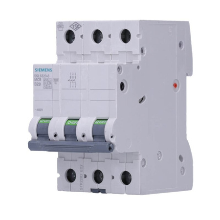 Leitungsschutzschalter 3P B 20A 6kA AC VDE Siemens 5SL6320-6