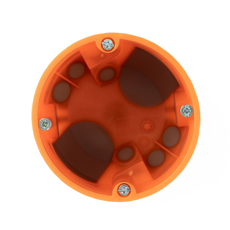F-tronic Hohlwanddose 25 Stück Unterputzdose HW Schalterdose Gerätedose Verbindungsdose t=61mmwinddicht Ø68mm orange VDE 736 E3700
