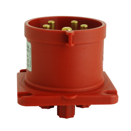 CEE Einbaustecker gerade 5P 16A 400V IP44 70x70 3105-319-1670