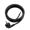 Anschlusskabel 5m mit Winkelstecker Uni-Schuko 250V 16A 3x1,5 mm² OMY PP-50 Schwarz W-97186