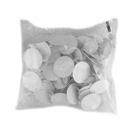 F-tronic Federdeckel für Schalterdosen Dosendeckel Feder-Steckdeckel 60mm Deckel 50 Stück weiß 7390 E109A