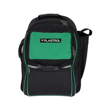 Werkzeug-Rucksack PLASTROL 20 Fächer 47x37x20 cm verstärkt grün-schwarz T-00662