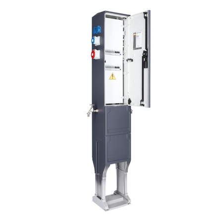 Campingverteiler 2x16A 5P 400V Campingsäule mit Wasseranschluss 4x16A 2p+E 230V 2x16A 3P 230V CV-CAMP DV-2209-D