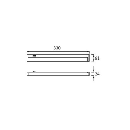 Unterschrank LED Linienleuchte SMD MANUEL 6,5W WHITE 4000K IDEUS 03560