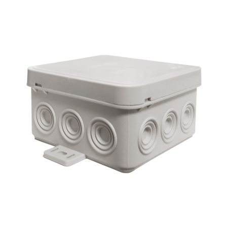 Abzweigkasten Aufputz m.Gummi Verschraubung 75x75x41 mm IP54 ViPlast 035-03