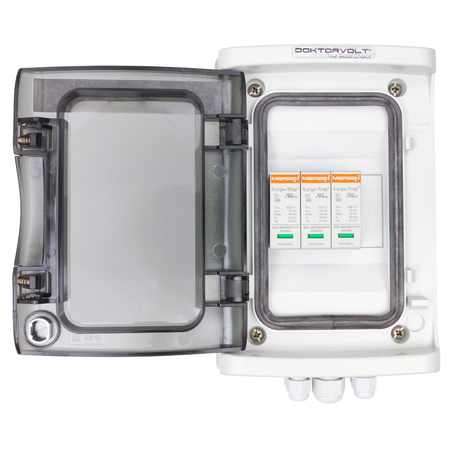 Solar Anschlusskasten PV DC 1000V 1x T2 Mersen 1-String PG Doktorvolt DV-4340-FOT